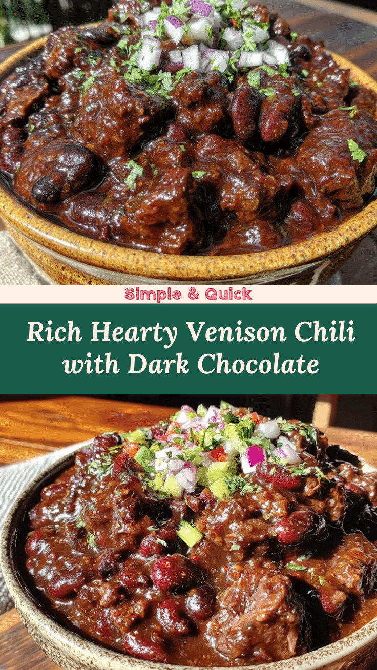savory hearty venison chili recipe
