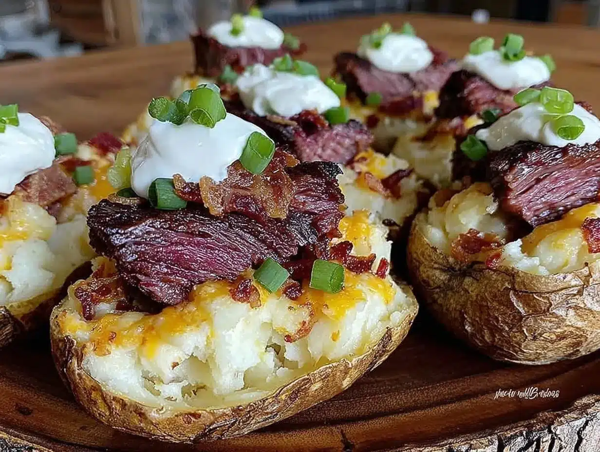 savory loaded twice baked potatoes preparation steps
