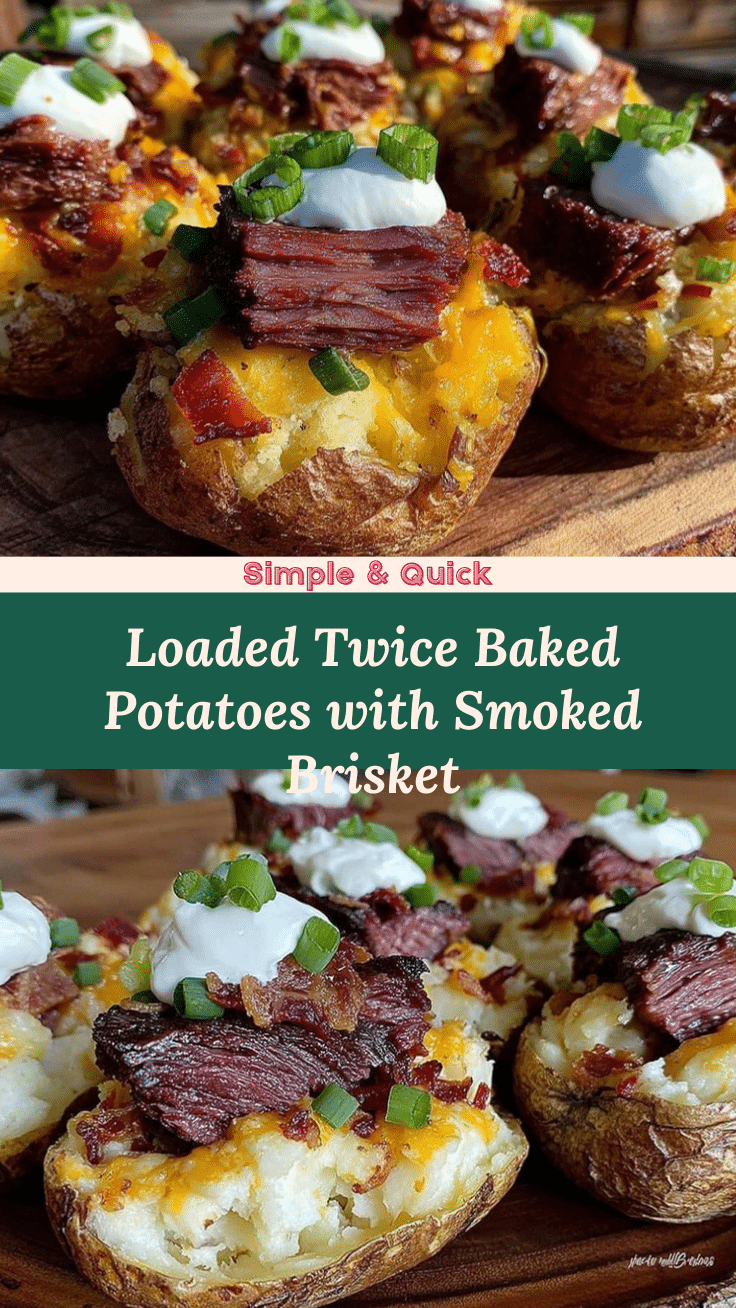 savory loaded twice baked potatoes recipe