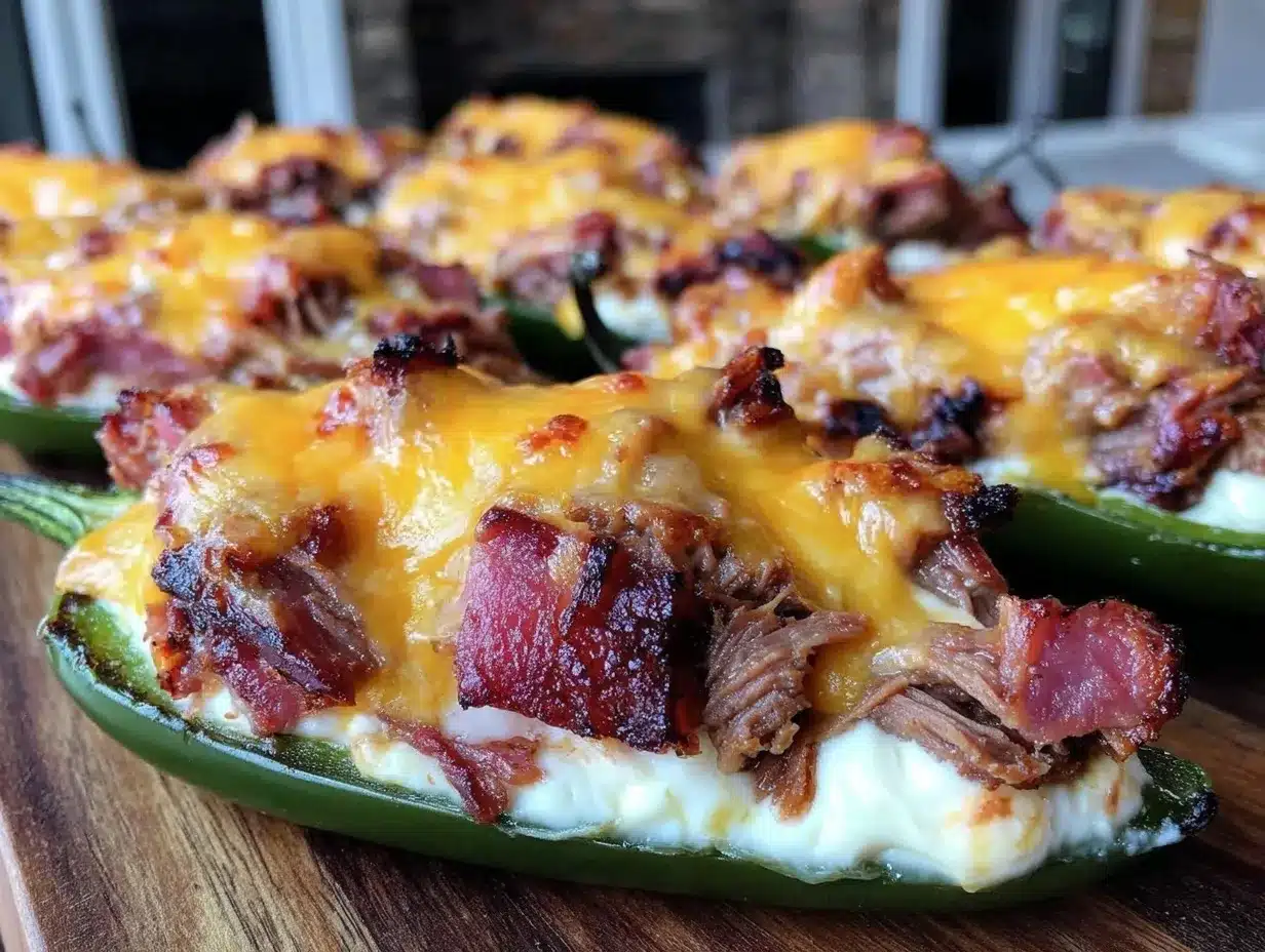 smoked brisket stuffed jalapenos preparation steps