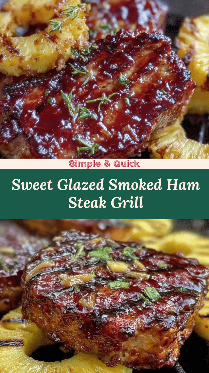 smoked ham steak pineapple brown sugar glaze recipe