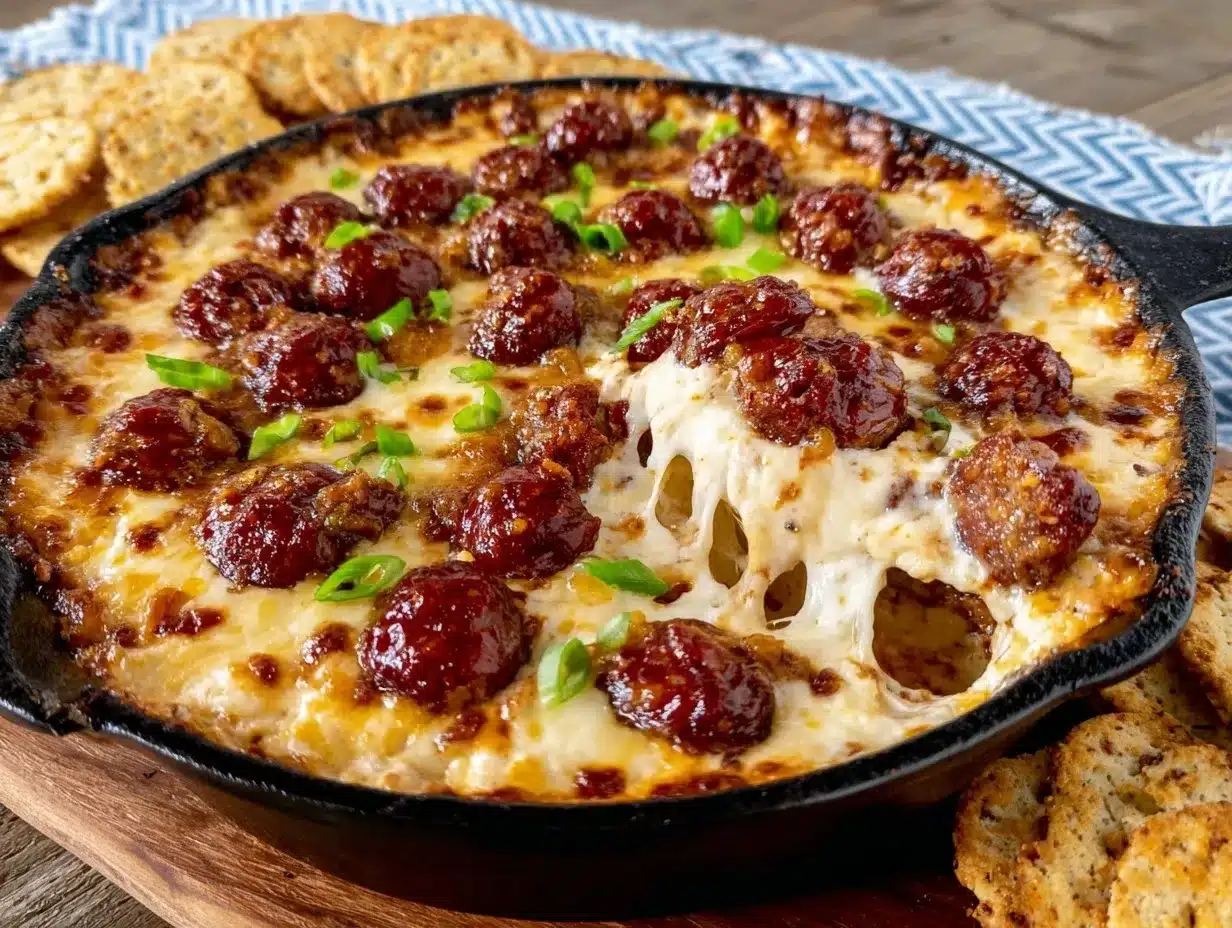 smoked queso fundido with chorizo preparation steps