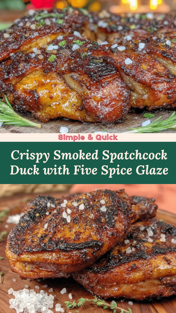 smoked spatchcock duck recipe