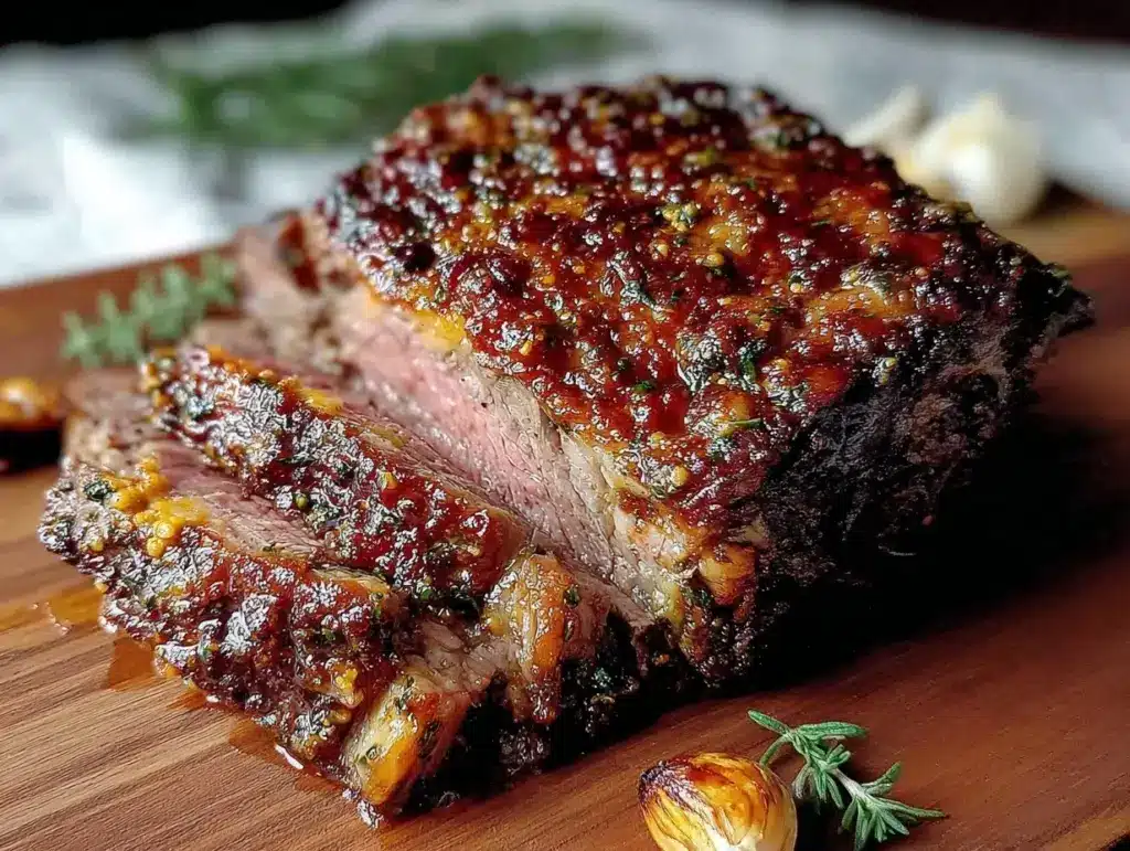 smoked whole leg of lamb - featured image