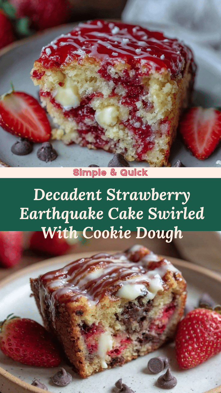 strawberry earthquake cake recipe