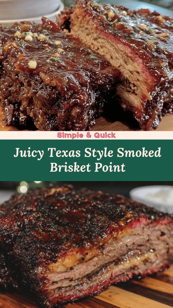 texas style smoked beef brisket point recipe