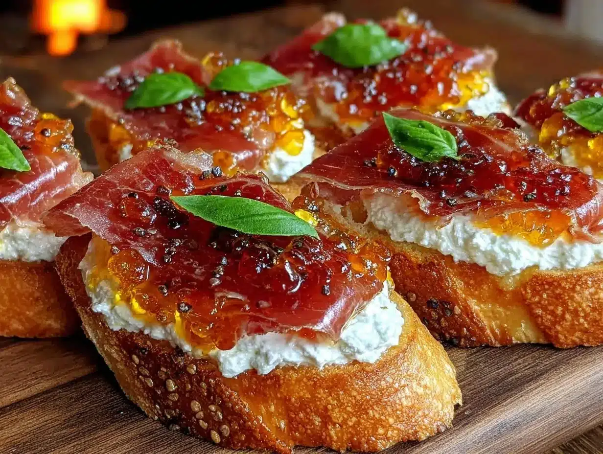 whipped ricotta crostini preparation steps