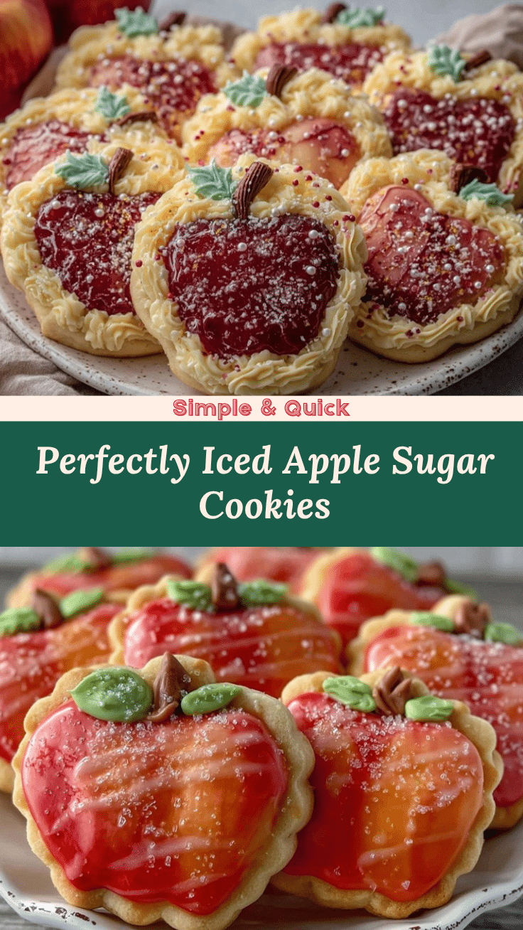 apple shaped sugar cookies recipe