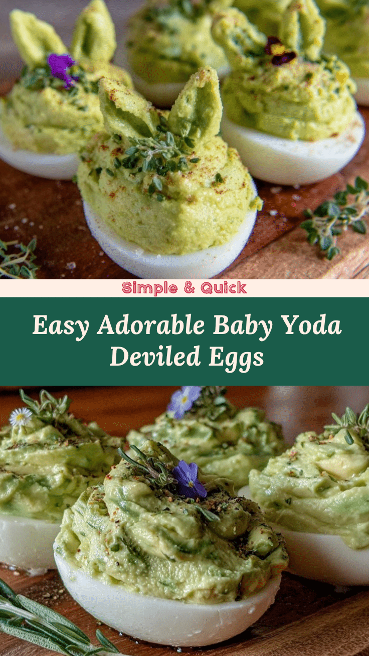 Baby Yoda Deviled Eggs recipe