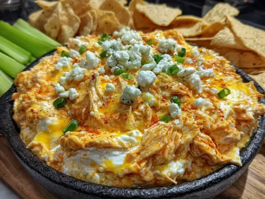 Buffalo chicken dip crockpot - featured image