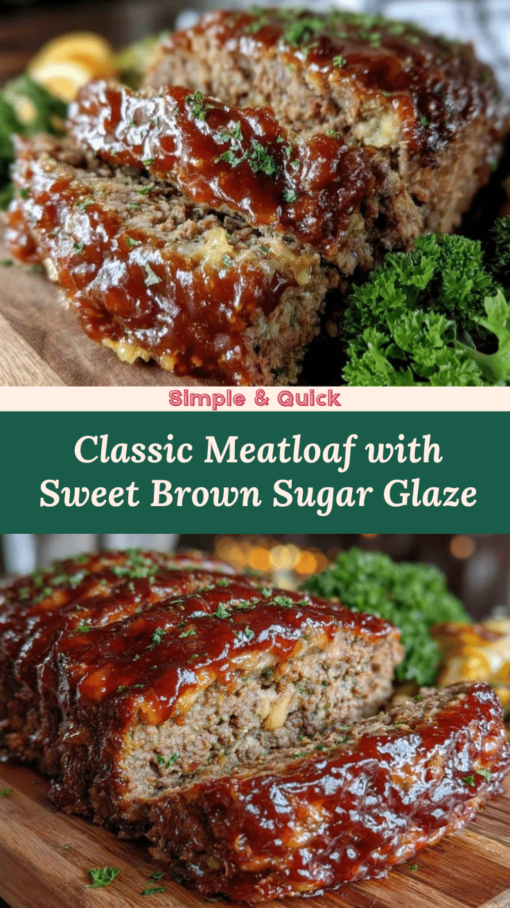 classic meatloaf with sweet brown sugar glaze recipe