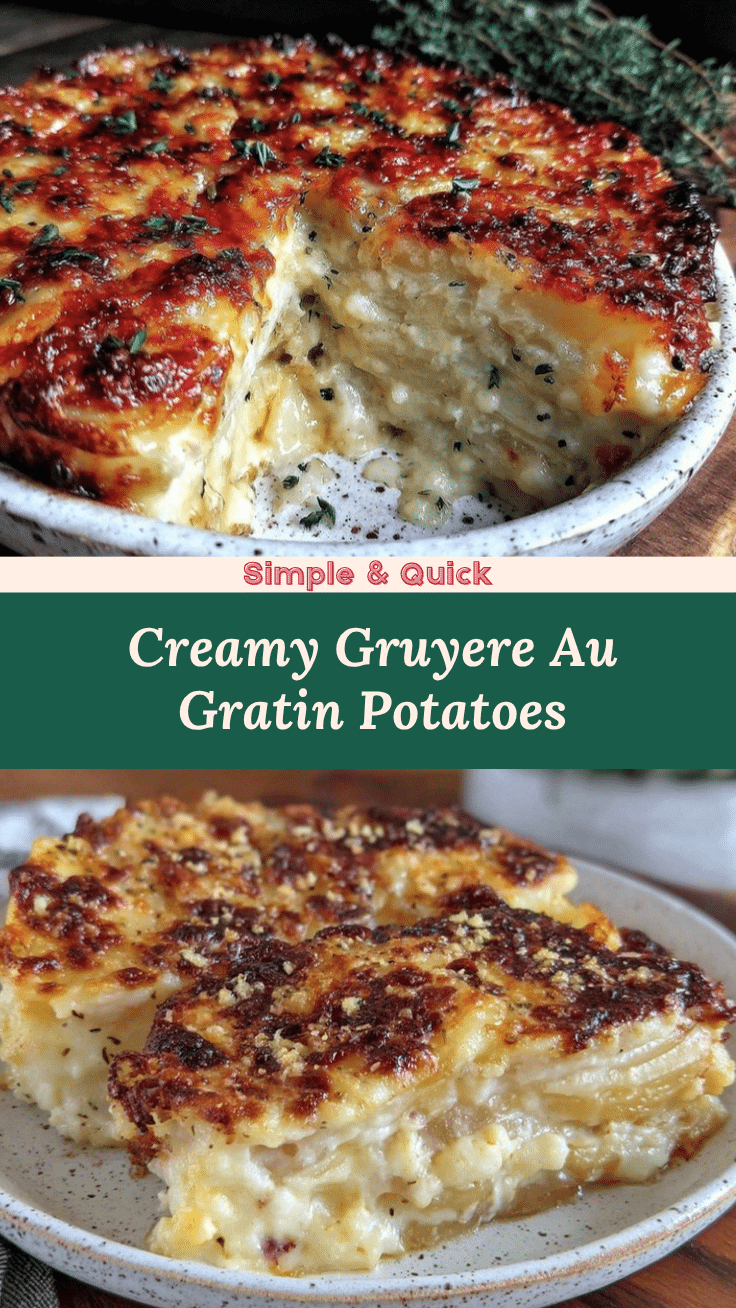 creamy au gratin potatoes with gruyere recipe