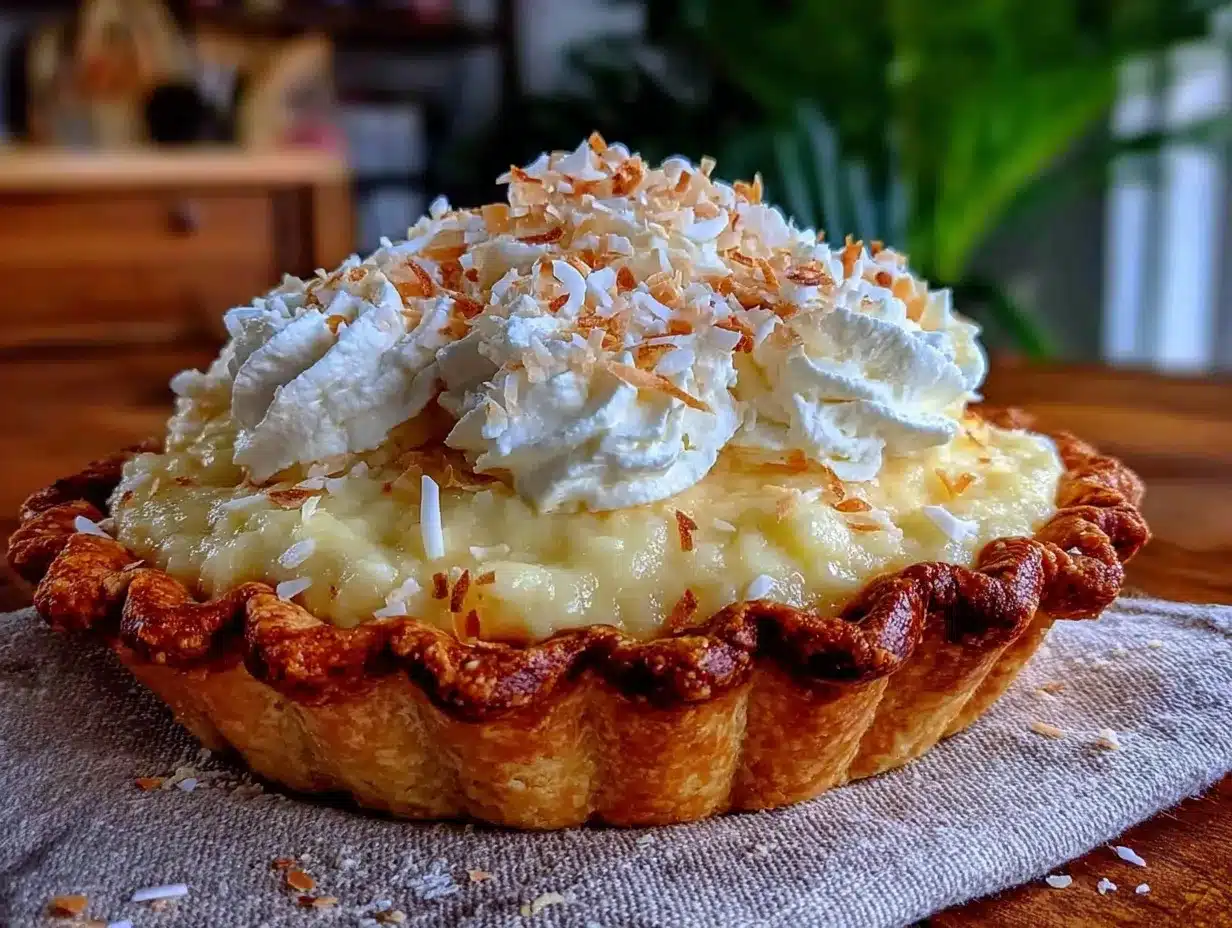 creamy homemade coconut cream pie preparation steps