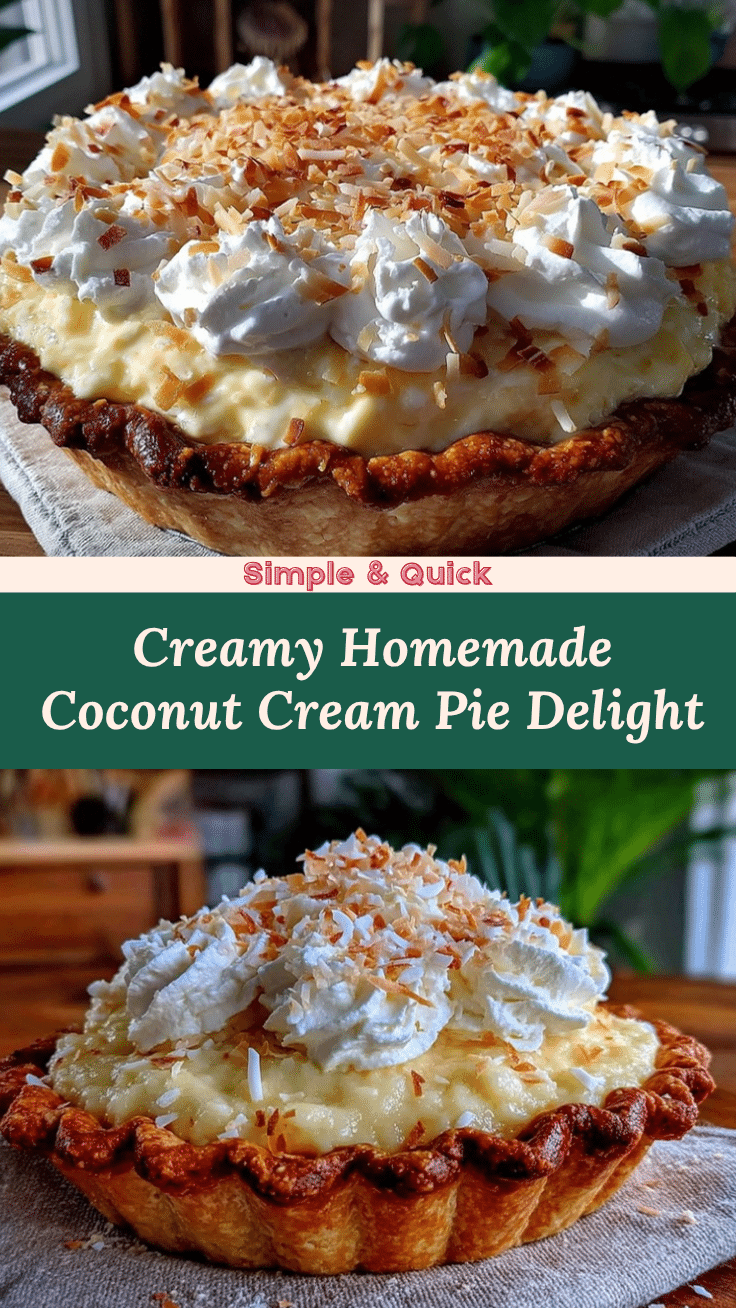 creamy homemade coconut cream pie recipe