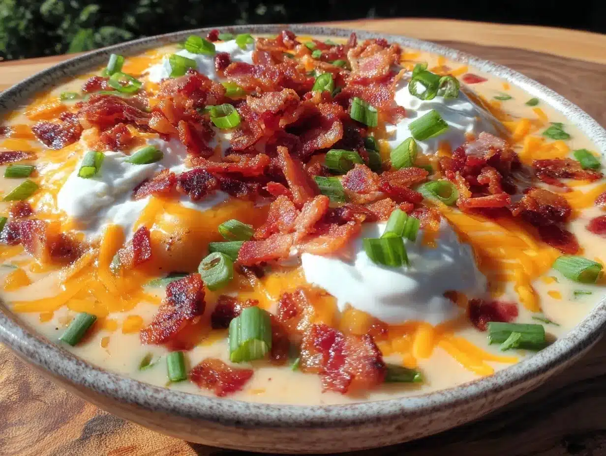 creamy loaded baked potato soup preparation steps