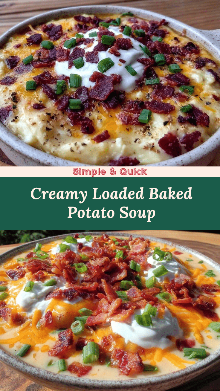 creamy loaded baked potato soup recipe