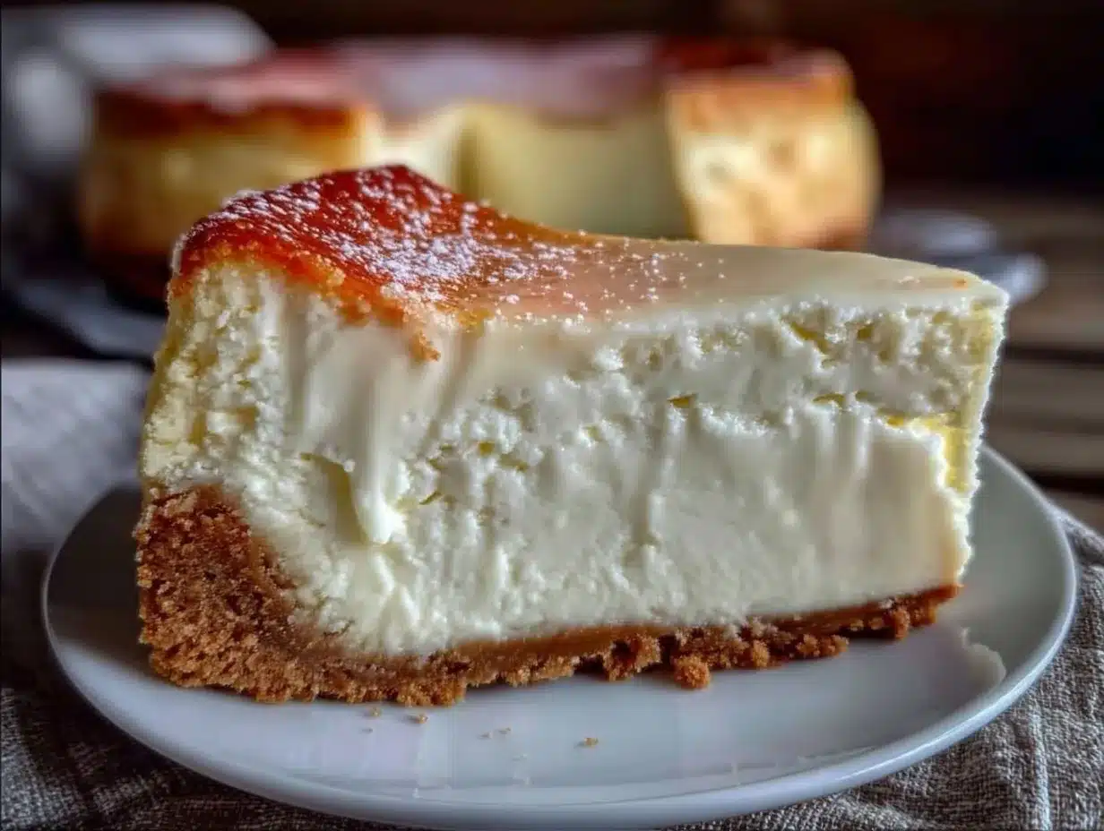 creamy New York style cheesecake preparation steps