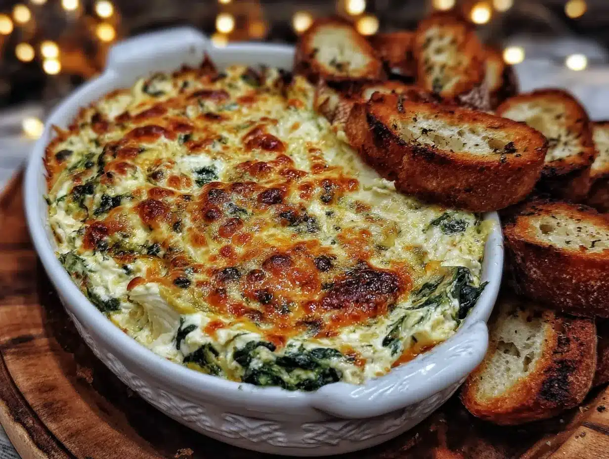 creamy spinach artichoke dip preparation steps