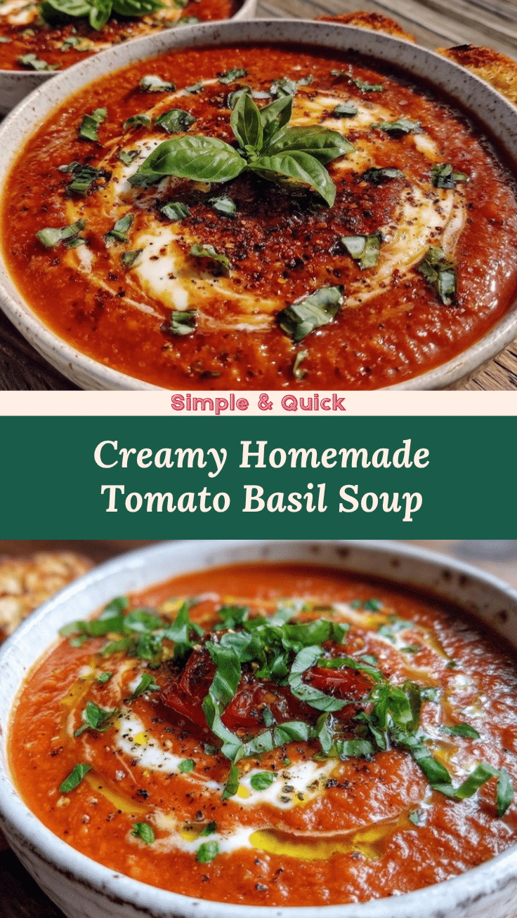 creamy tomato basil soup recipe