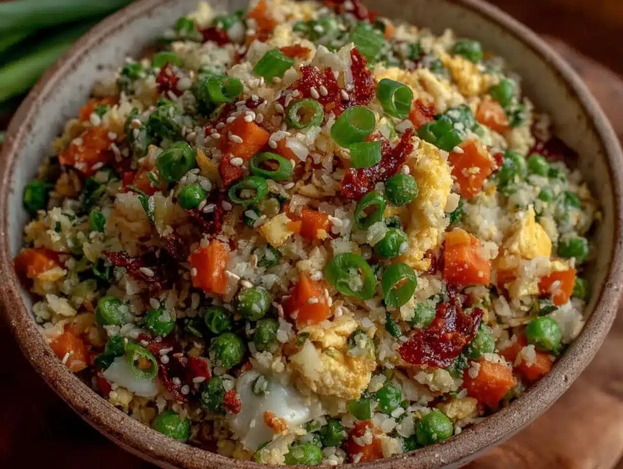 crispy cauliflower fried rice preparation steps