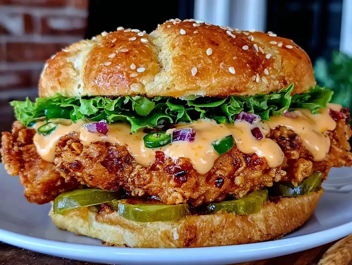 crispy chicken sandwich preparation steps