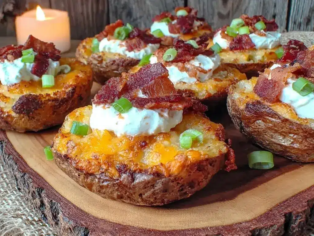 crispy loaded baked potato bites - featured image