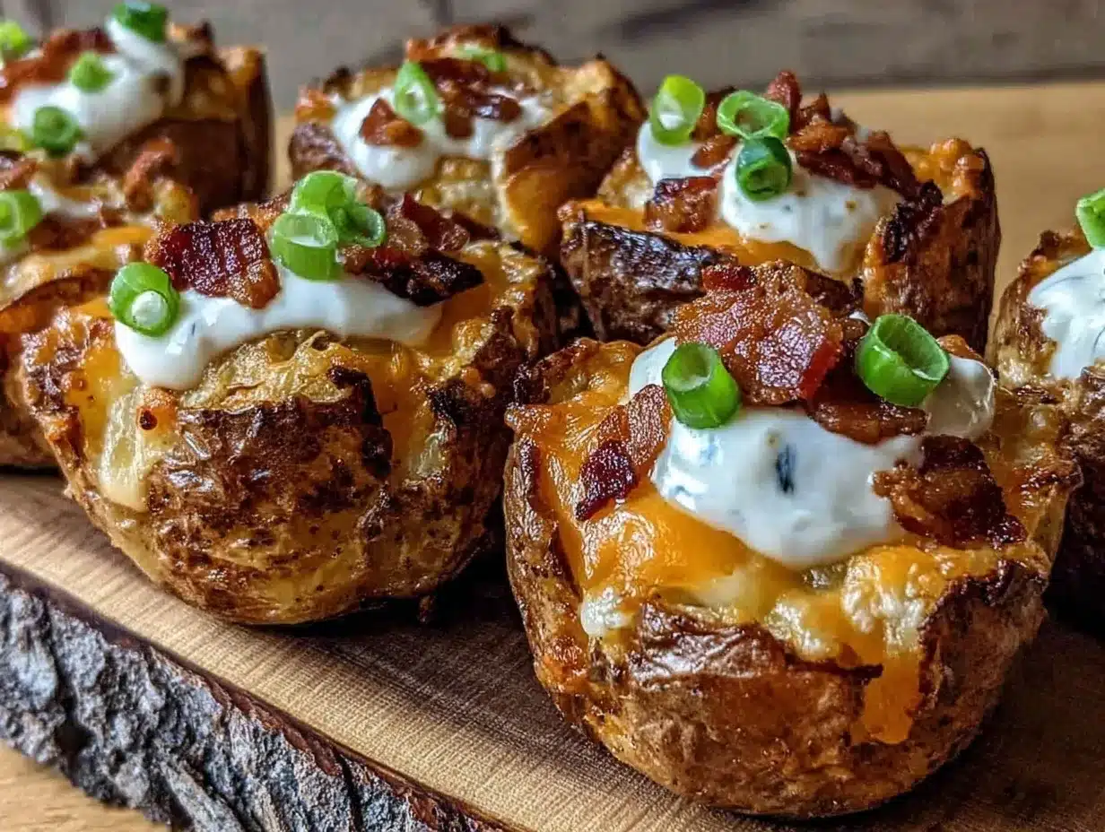 crispy loaded baked potato bites preparation steps