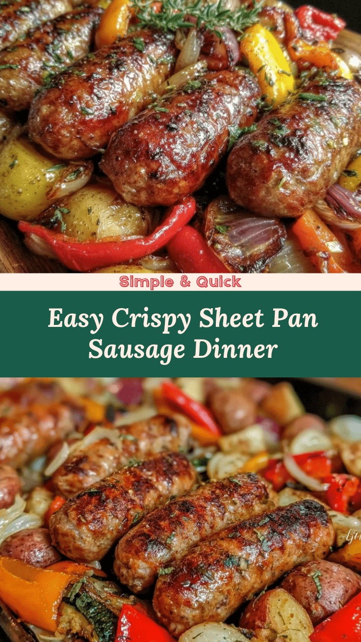 crispy sheet pan sausage and roasted vegetables recipe