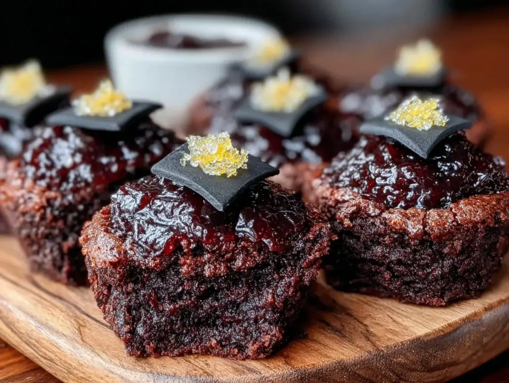 easy fudgy graduation cap brownie bites - featured image