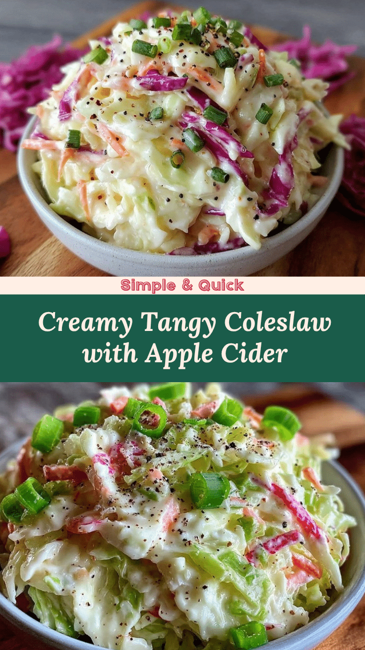fresh creamy coleslaw with apple cider vinegar recipe