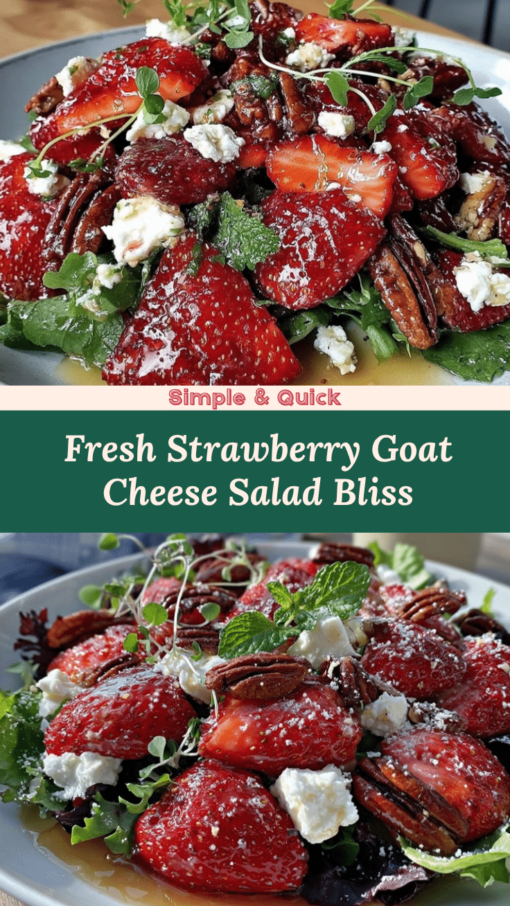 fresh strawberry goat cheese salad recipe