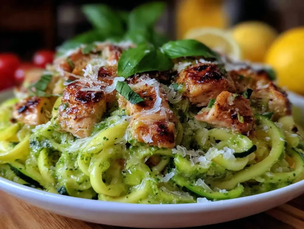 fresh zucchini noodles - featured image