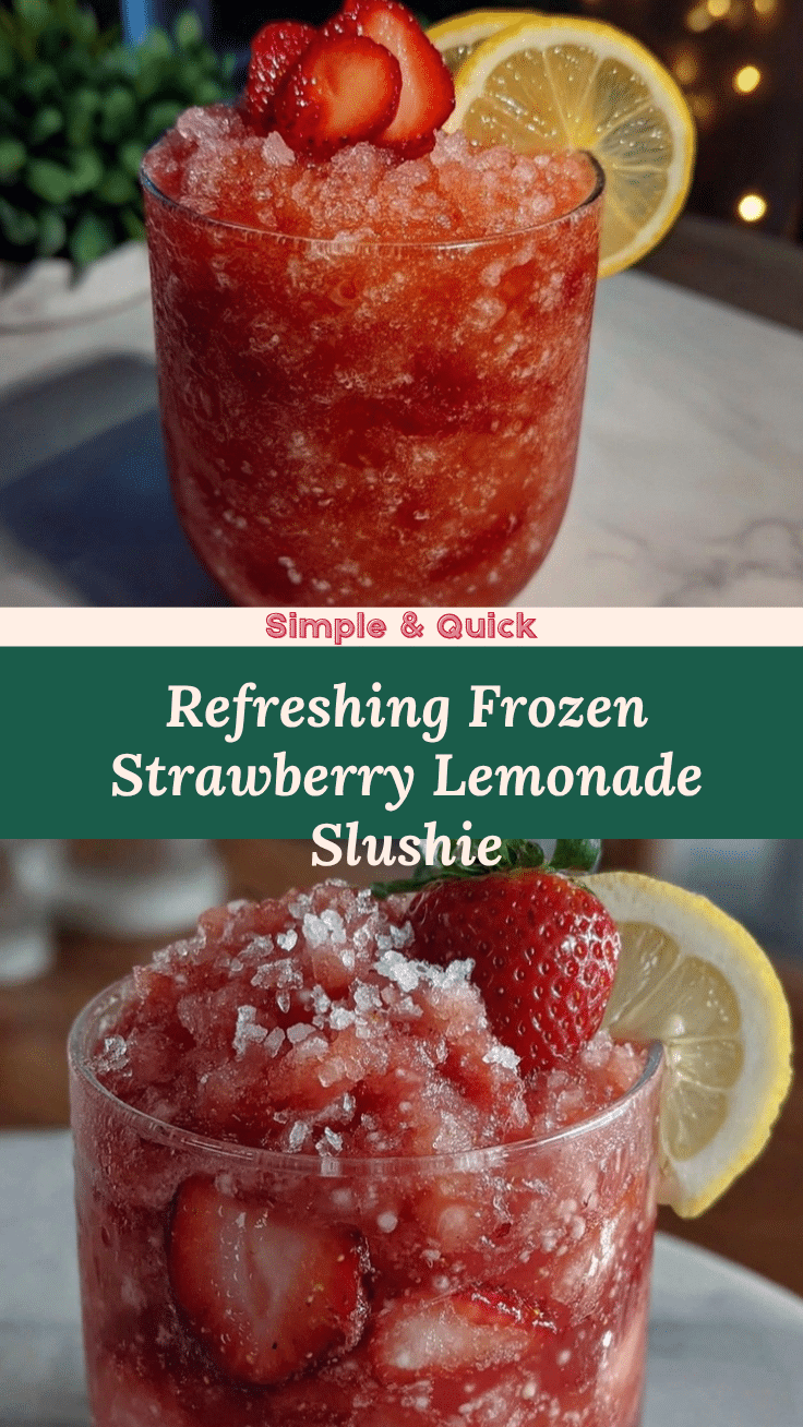frozen strawberry lemonade slushie recipe