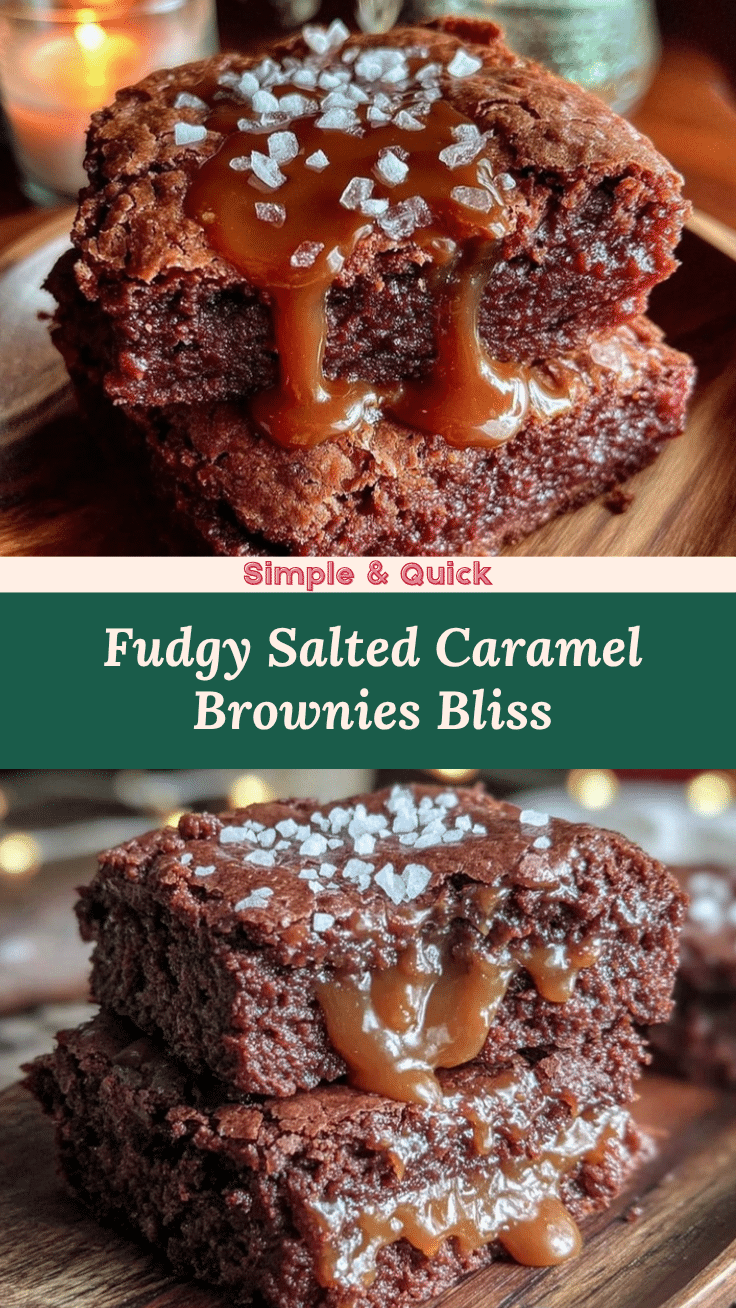 fudgy salted caramel brownies recipe