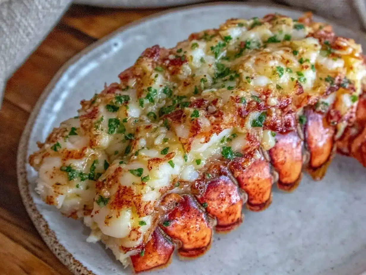 garlic butter baked lobster tail recipe preparation steps