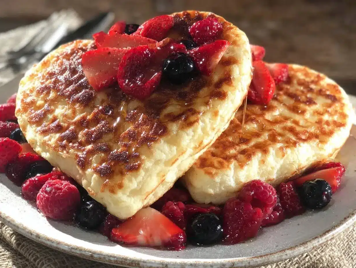 heart shaped waffles preparation steps
