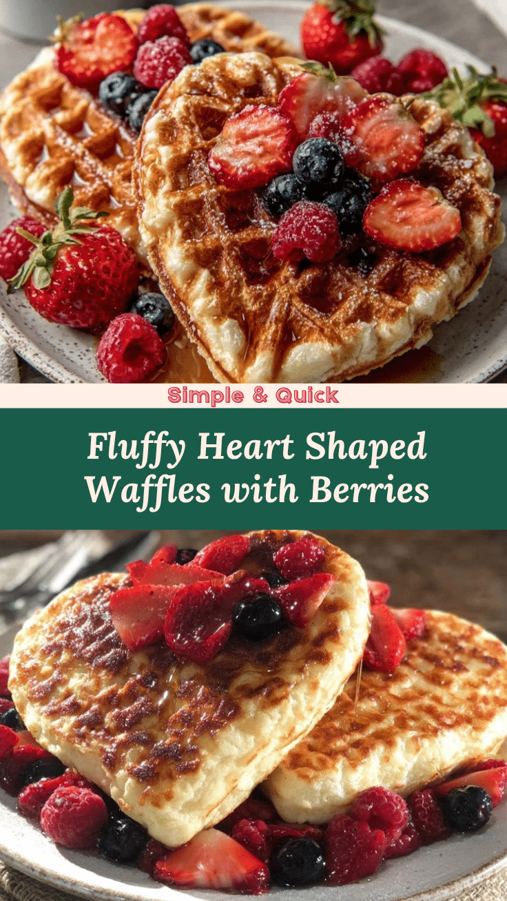 heart shaped waffles recipe