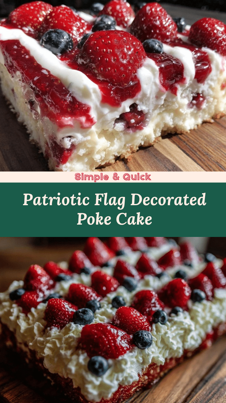 perfect patriotic flag poke cake recipe