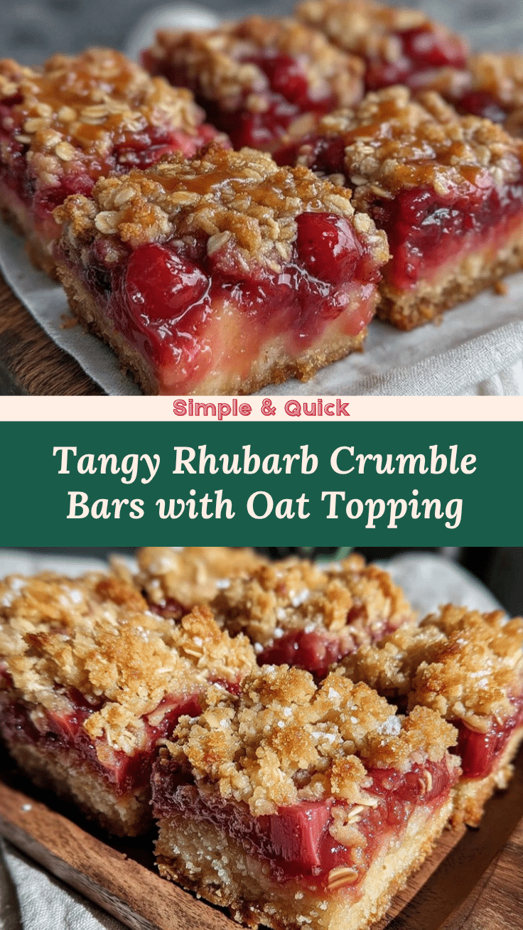 rhubarb crumble bars recipe