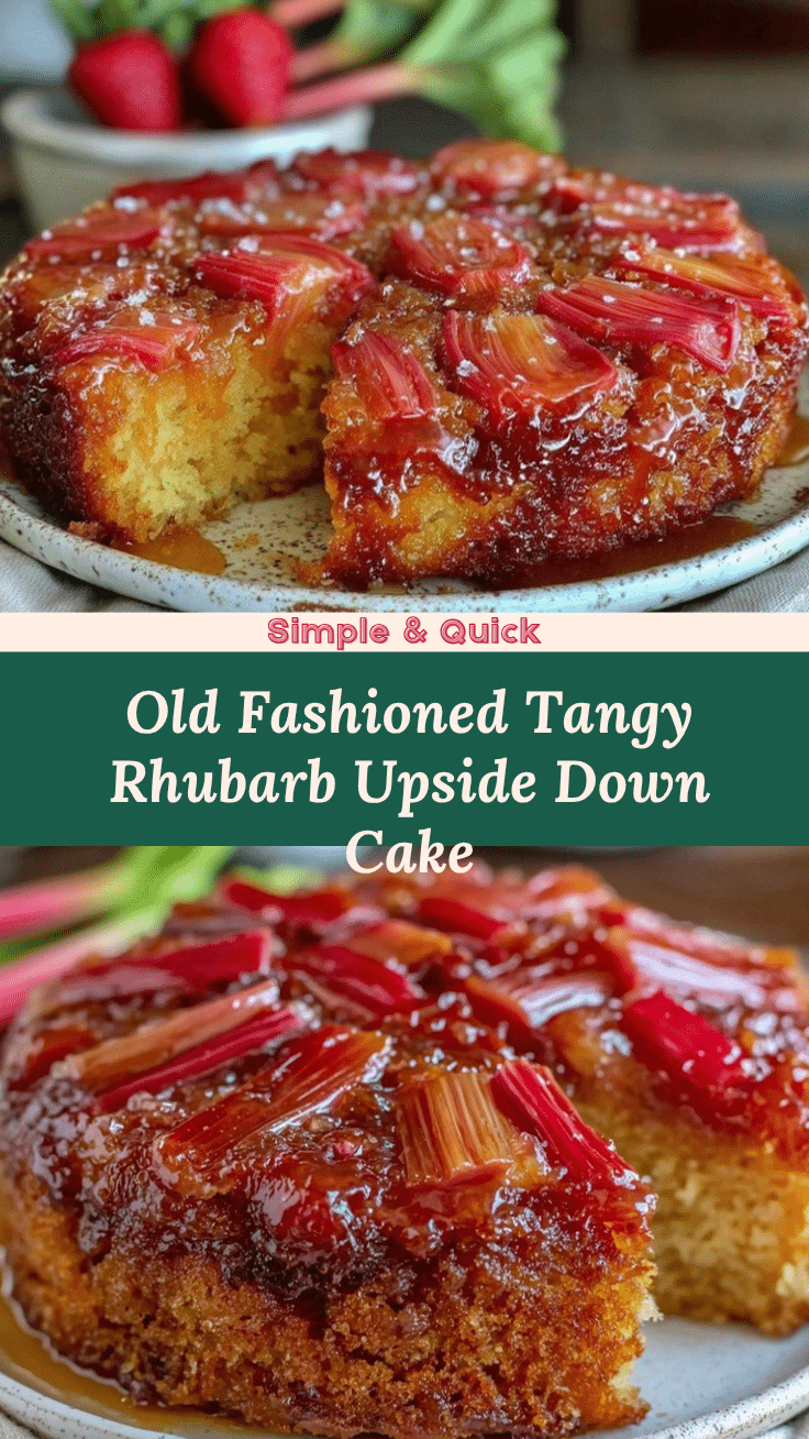 rhubarb upside down cake recipe