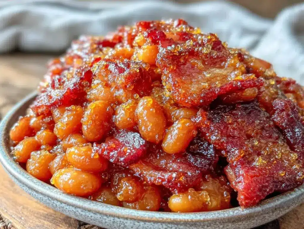 savory baked beans - featured image