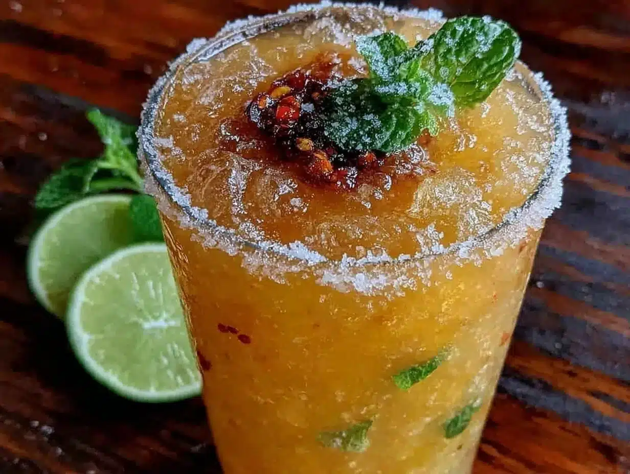 spicy mango margarita mocktail preparation steps