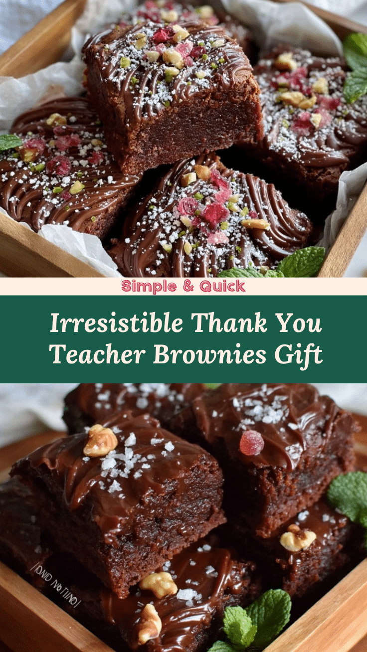 thank you teacher brownies recipe
