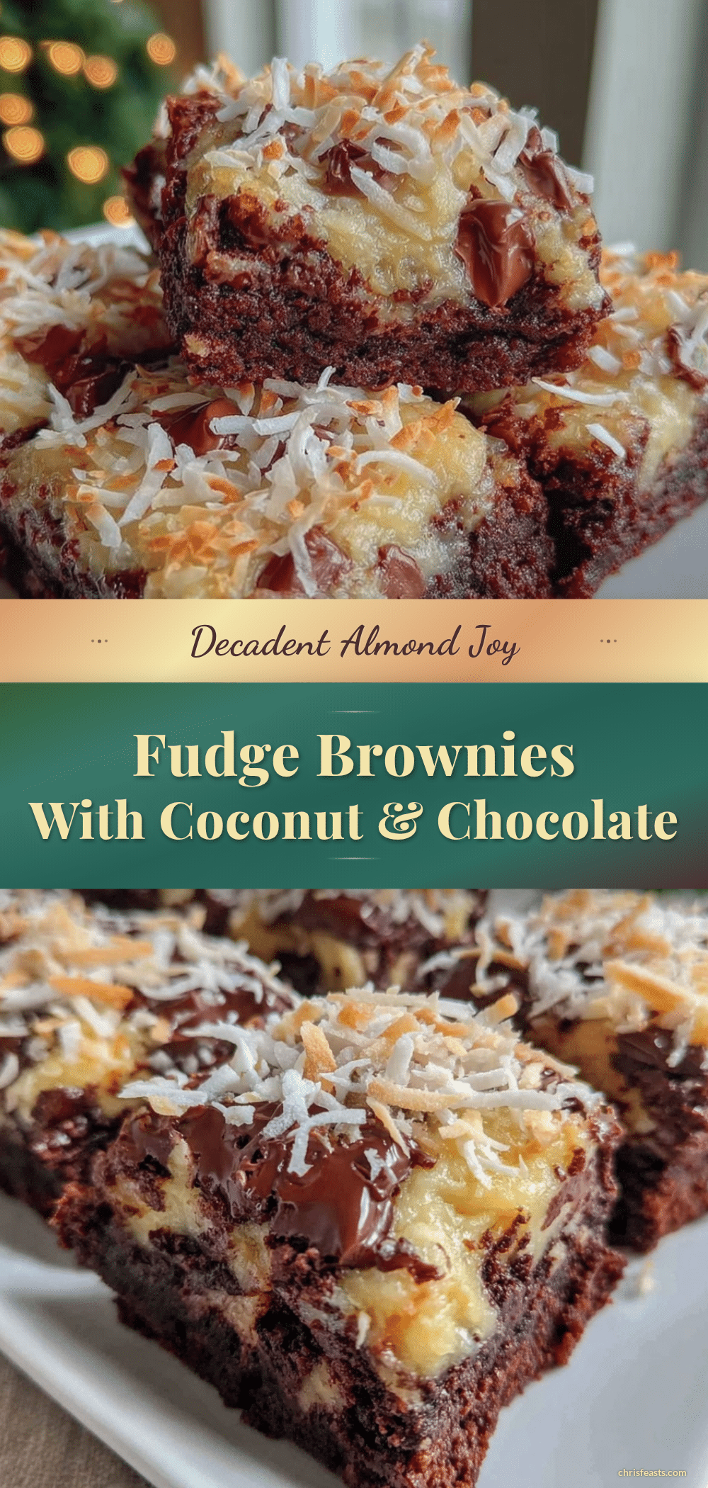almond joy fudge brownies recipe