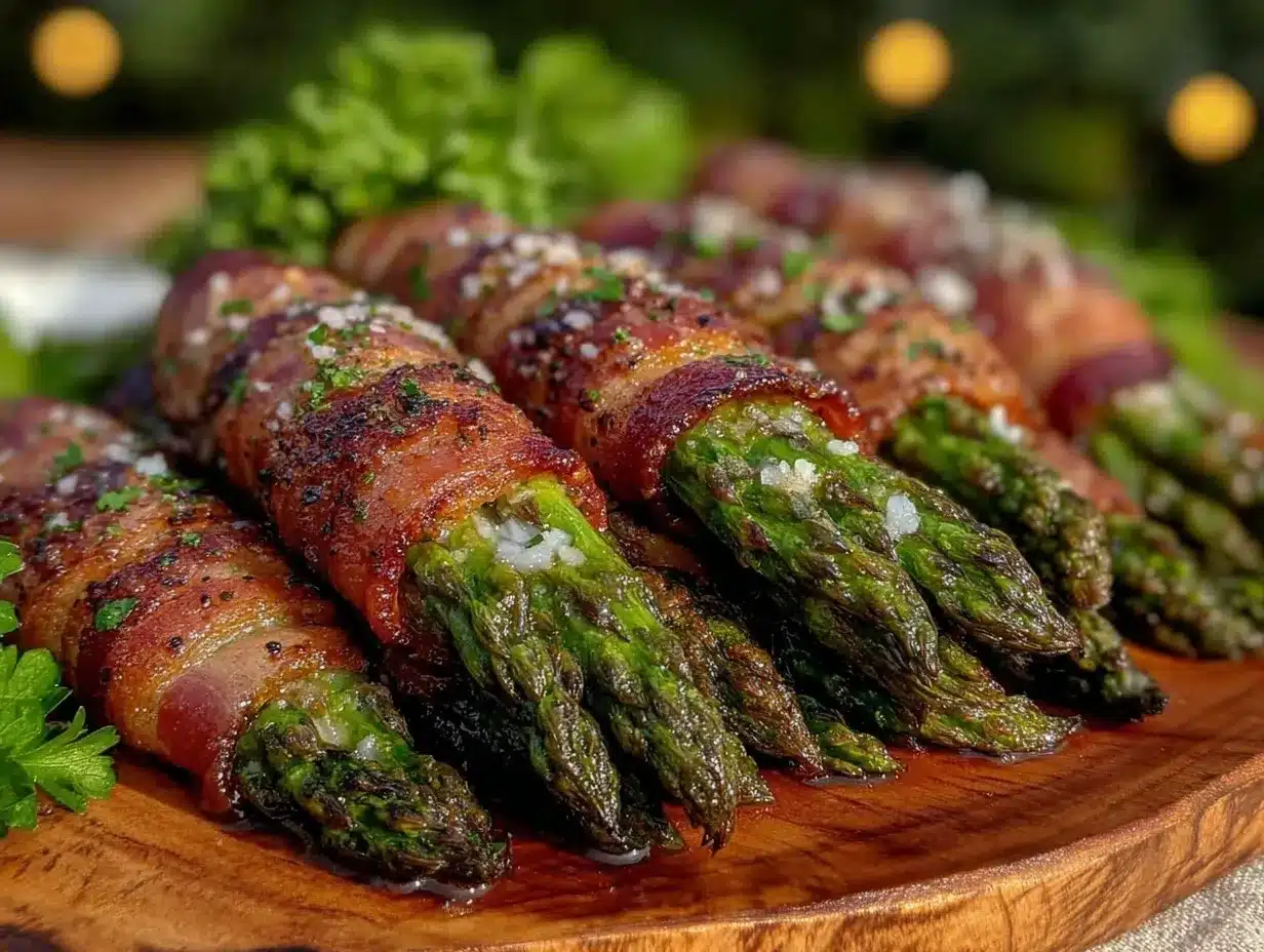 bacon-wrapped asparagus bundles preparation steps