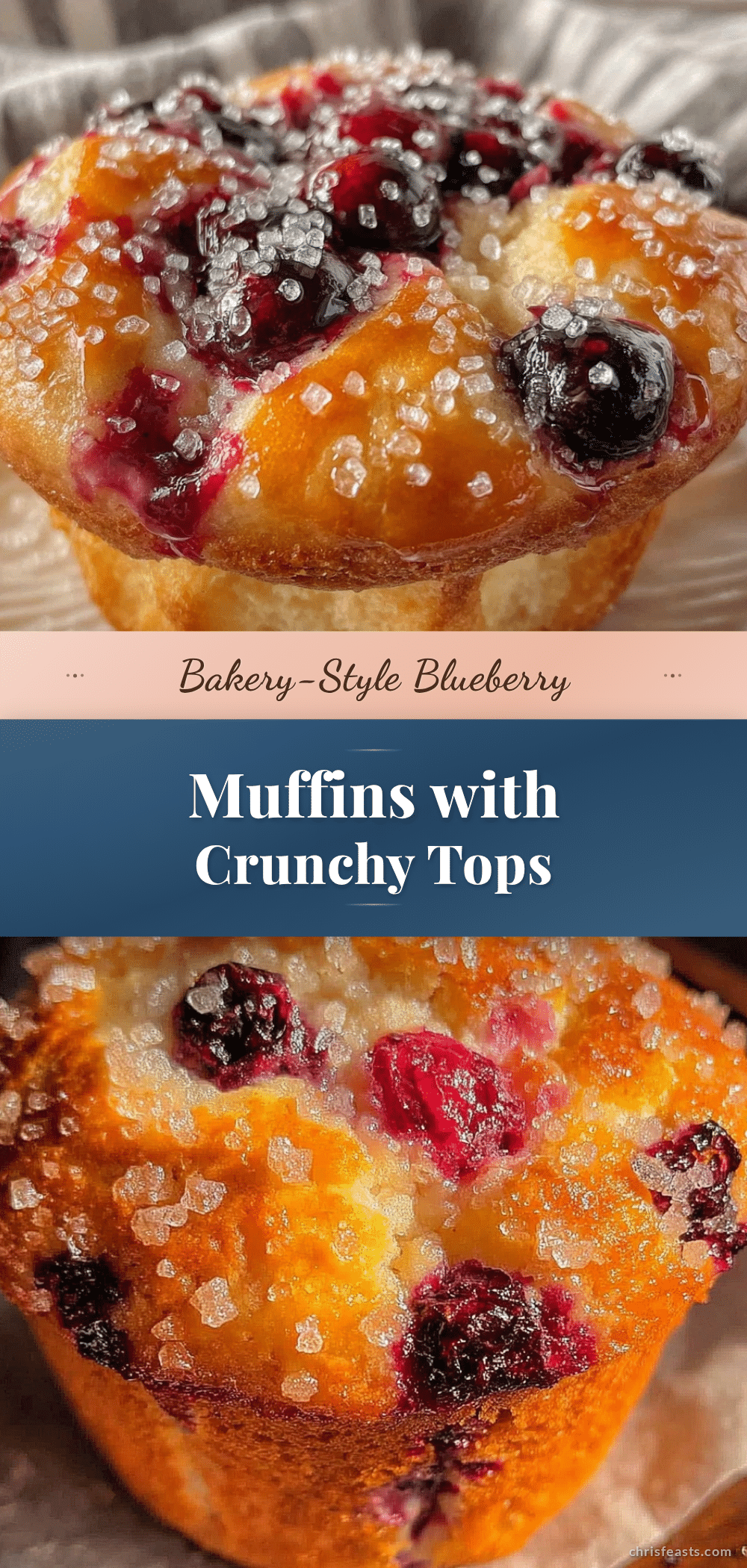 bakery-style blueberry muffins recipe