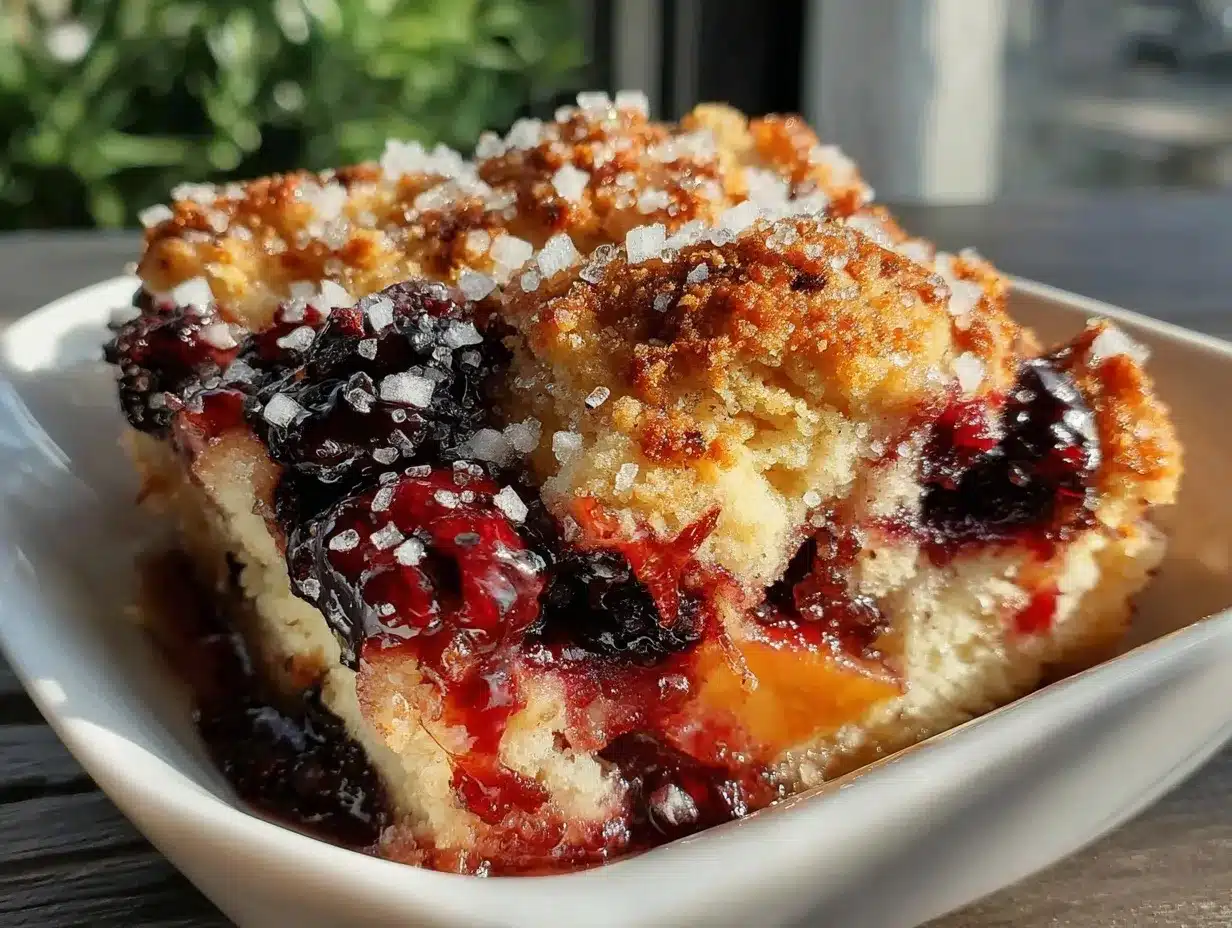 blueberry peach buckle preparation steps