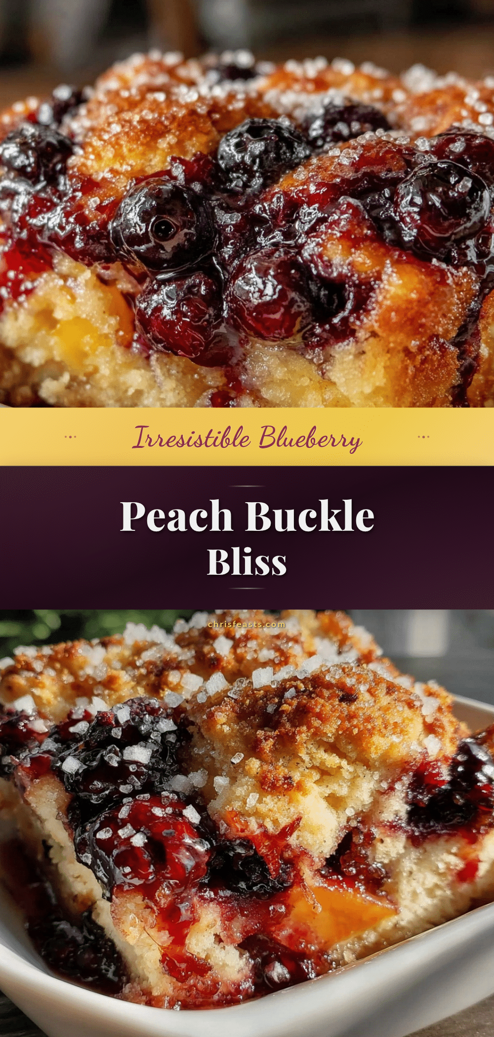 blueberry peach buckle recipe