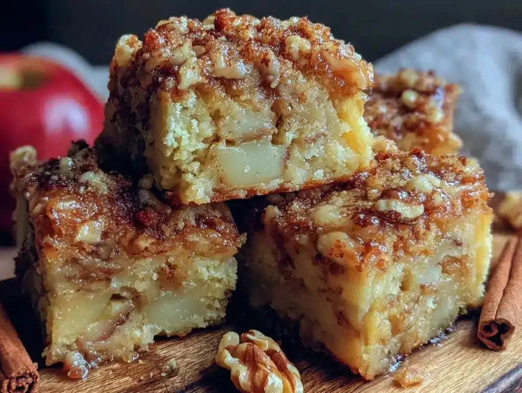 brown butter apple blondies - featured image