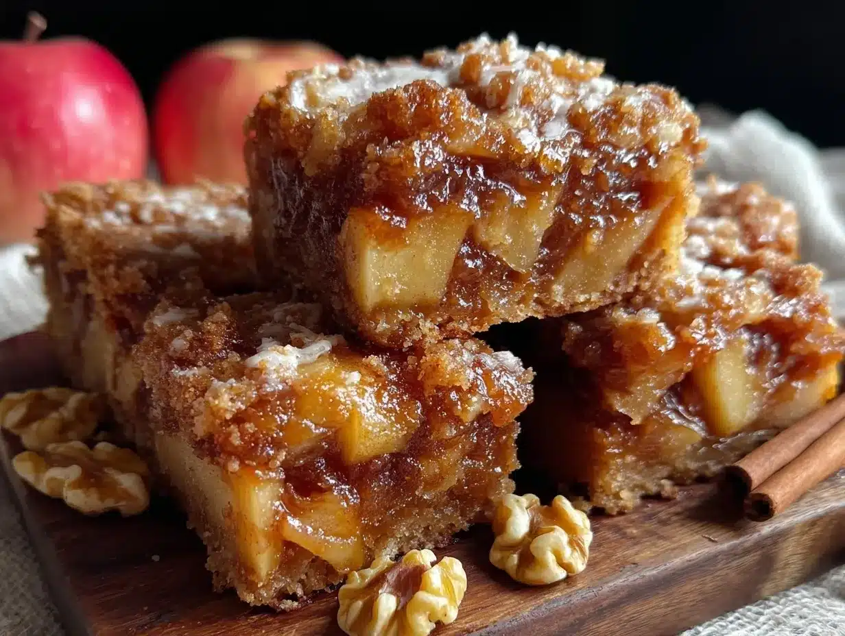 brown butter apple blondies preparation steps
